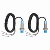 sourcing map 2Pcs Inductive Proximity Sensor,NPN NC M18 DC 6-36V