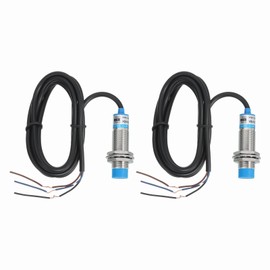 sourcing map 2Pcs Inductive Proximity Sensor,NPN NC M18 DC 6-36V 300mA Proximity Switch Detector Approach Sensor 8mm 3 Wire for Industrial Automation LJ18A3-8-Z/AX