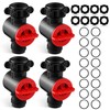 Enhon 4 Pack Inline Water Filter for Garden Hoses, Garden