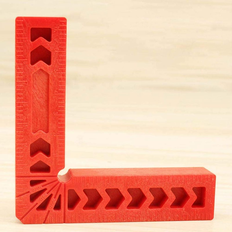 Sourcemall L-Shaped Right Angle Ruler, Corner Clamp Fixed, Reinforced Plastic,