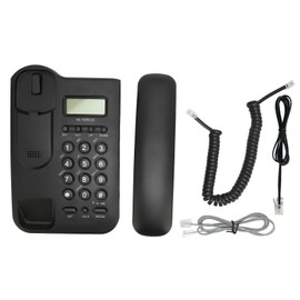 Desk Phone Caller ID Wall Mount Minimalist Corded House Phone for Home Hotel Office   Telephone Line