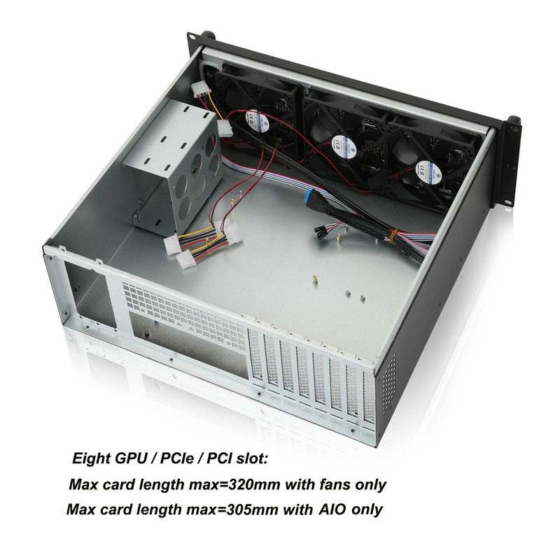 RackChoice 3U rackmount Server Chassis Support Liquid Cooling Compatibility up