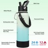 BJPKPK Insulated Water Bottle with Straw Lid, 40oz Large Thermos