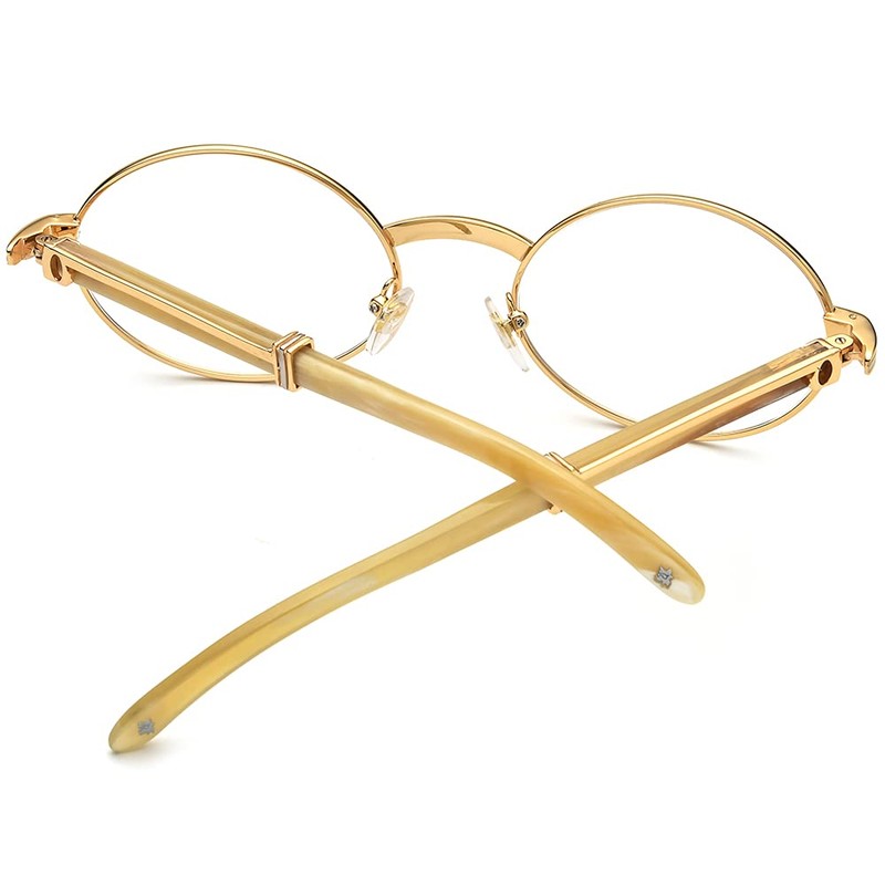 HEPIDEM 100% Really Buffalo Horn Glasses Frame for Men, Luxury