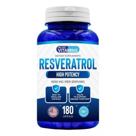 Dr. Martin´s Nutrition Resveratrol 1000 Mg 180 Cápsulas Antioxidante Hecho En Usa Sabor S/n