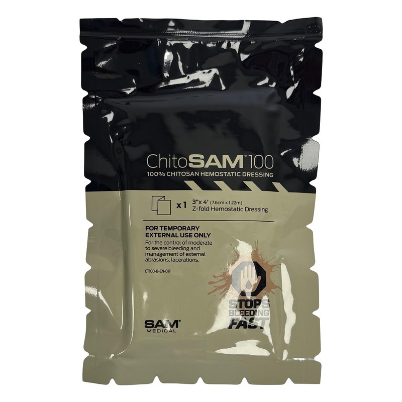 CHITO-SAM 100-3" X 4' Z FOLD Hemostatic Dressing