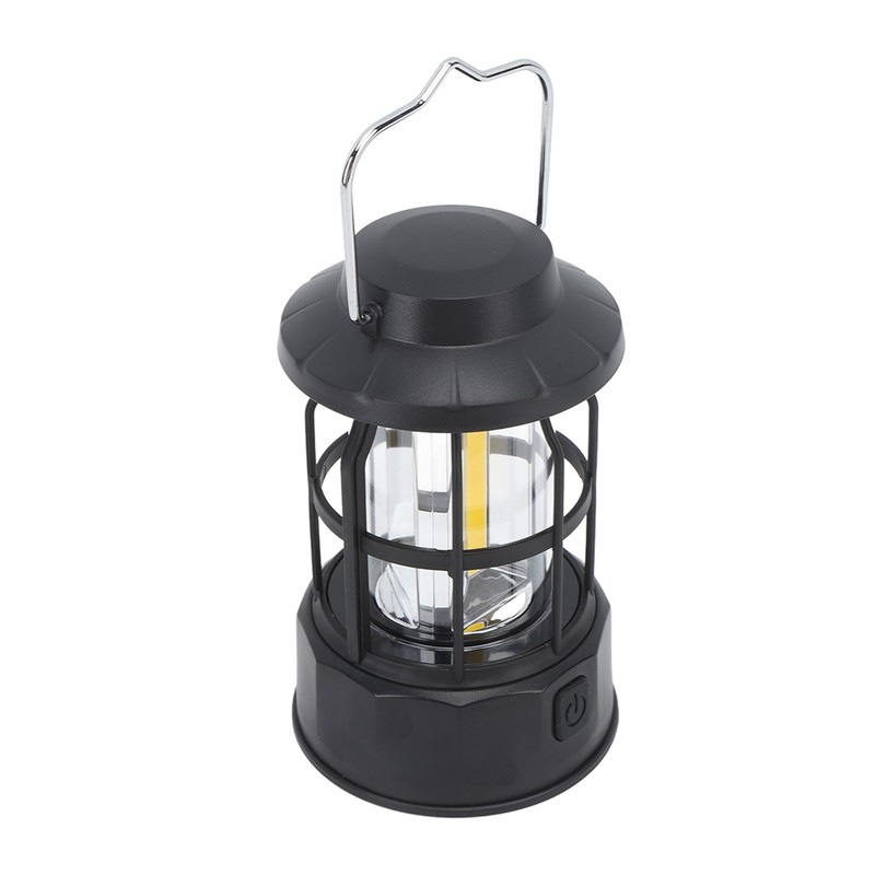Rechargeable LED Camping Lantern Retro Portable Camping Lantern Survival Light