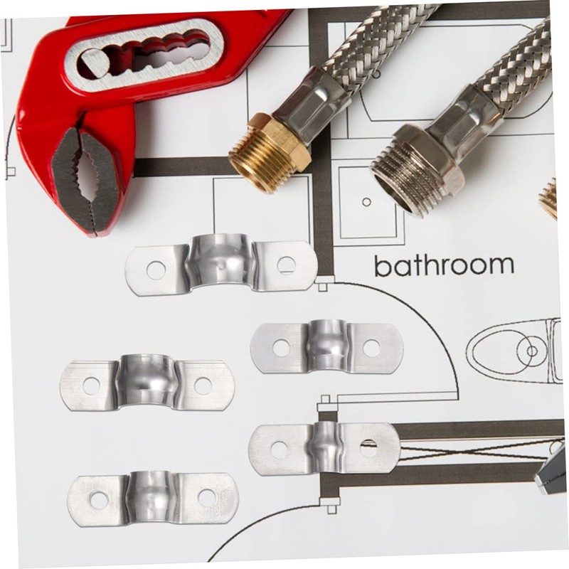 COHEALI 66 Pcs Bracket Pipe Strap Clamp Tension Clips for