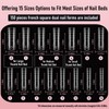 Wellquinn Straight Square Dual Nail Forms for Fast French Nail