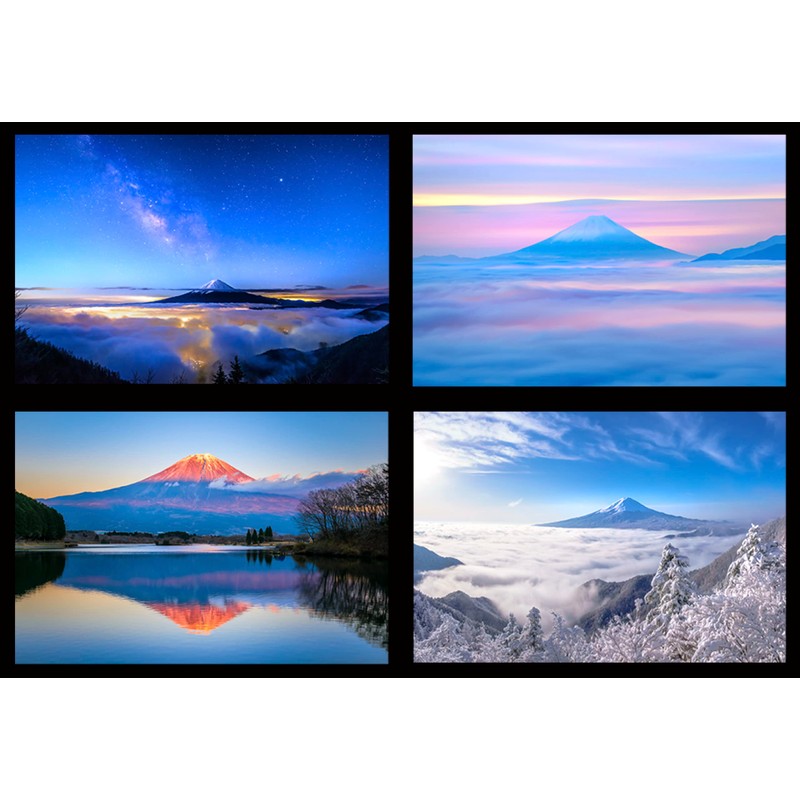 TAKASHI Mt. Fuji Postcard "Mt. Fuji Bikei 12 Piece Set"