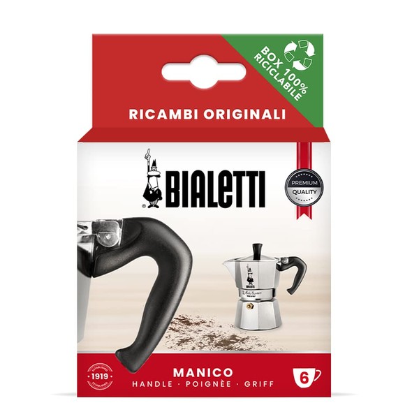 Genuine Bialetti Spare Parts for Mocha Express 6 Cup Handle Genuine Replacement Part