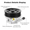 WMPHE Power Steering Pump with Pulley Compatible with Ford F-250