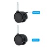 PATIKIL 2 Inch Swivel Stem Casters, 10 Pack Nylon 360