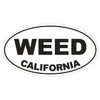 Generic Weed California Oval Bumper Sticker D2839 Euro Oval