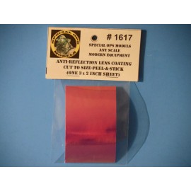 Special Ops Models 1/72 1/35 1/16 1/6 Anti Reflection Coating Lens Sticker (2" X 3" inch Sheet)