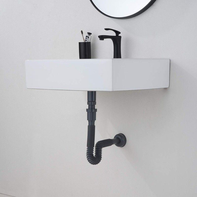Miraga Bathroom Sink Stopper Vertical Straight Bottle Trap Complete Set