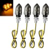 Suevut Set of 4 LED Motorcycle Indicators, E-Approved 12 V