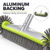17.5 Inch Pool Brush Head, 7-Row Nylon Bristles with Rounded