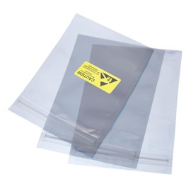 QUARKZMAN Antistatic Bags Shielding Bags Pack of 50 6.7 x 8.7 Inches (17 x 22 cm) Resealable with Labels for Hard Drive HDD SSD Circuit Board