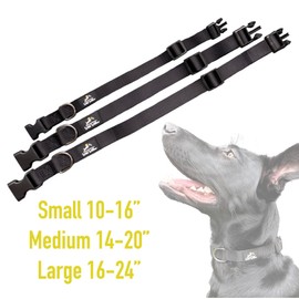 Nylon Dog Collar by Wild Willow (Red, Medium 14-20")