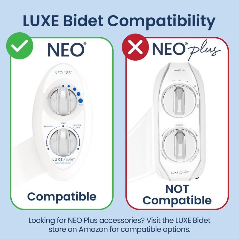 LUXE Bidet 7/8" x 7/8" x 1/2" Shut-Off Valve T-Adapter