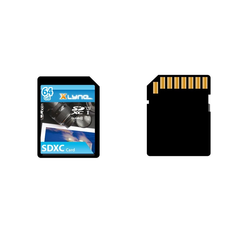 XLYNE SDXC Memory Card │64GB │Class 10│SD Card Flash Memory