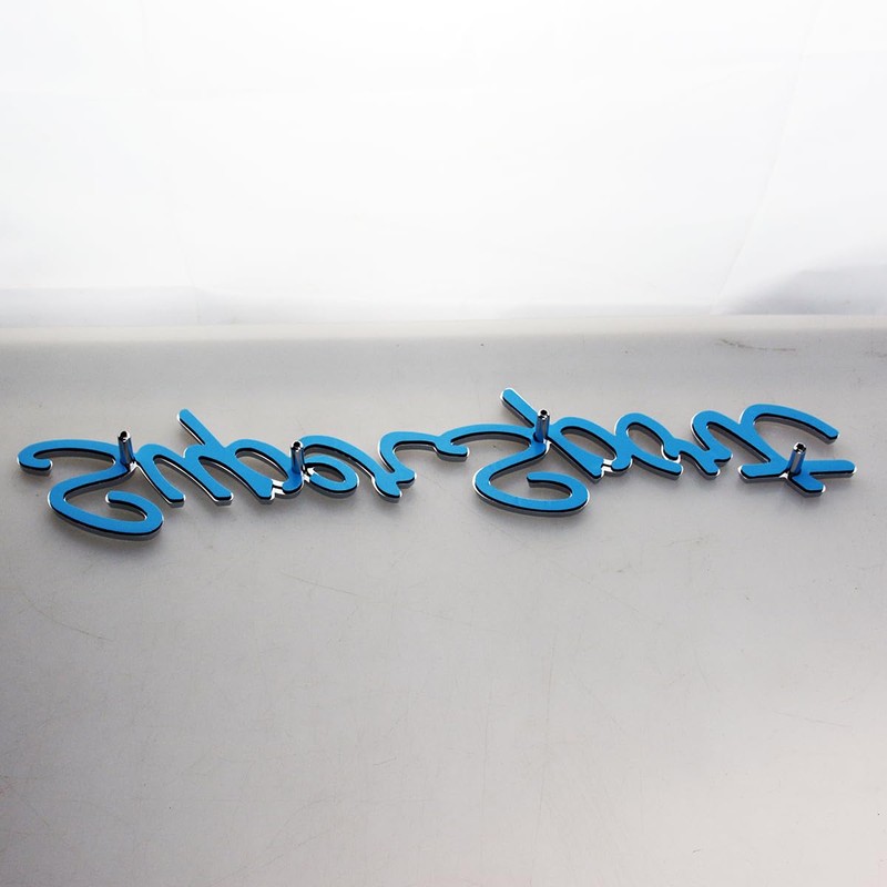 2Pc Super Sport Emblem Front 3D Badge Nameplate Letter Replacement