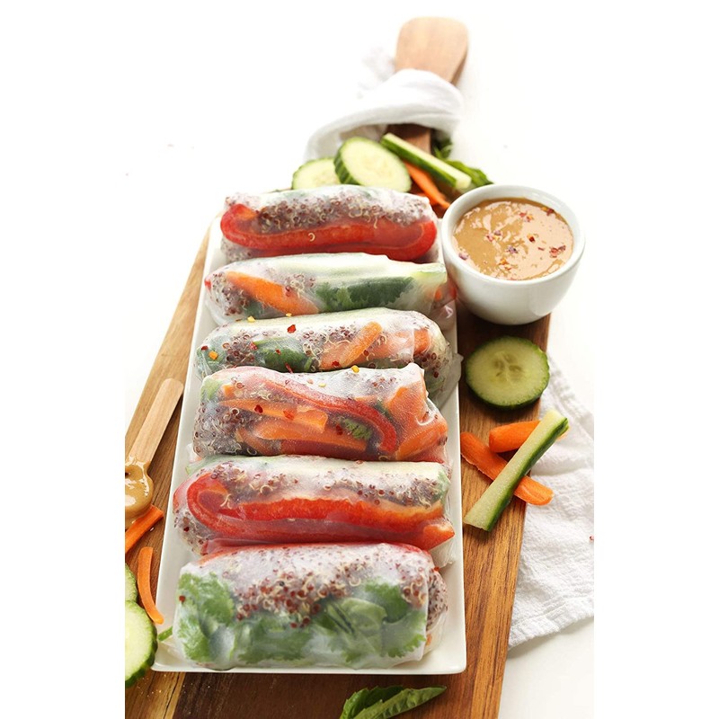 CAF Premium Spring Roll Wrapper 12 oz, Large Rice Paper,