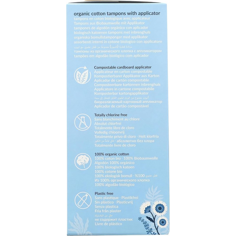 Natracare Tampons Reg With Applictr 16 ct (Multi-Pack of 12