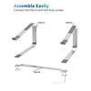 SOUNDANCE Laptop Stand for Desk, Metal Computer Riser, Heavy Stable