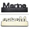 HJKK 2 Pack Marine Special Edition Emblem, 3D Heavy Metal
