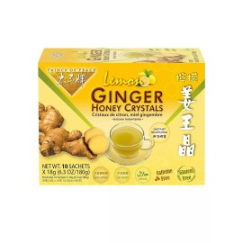 Prince of Peace Lemon Ginger Honey Crystals Prince of Peace Instant Beverage- 10 Sachets x 18g