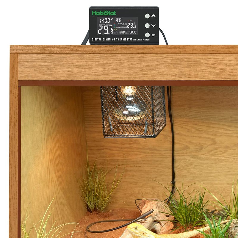 Habistat - Digital Dimming Thermostat - Day And Night Timer