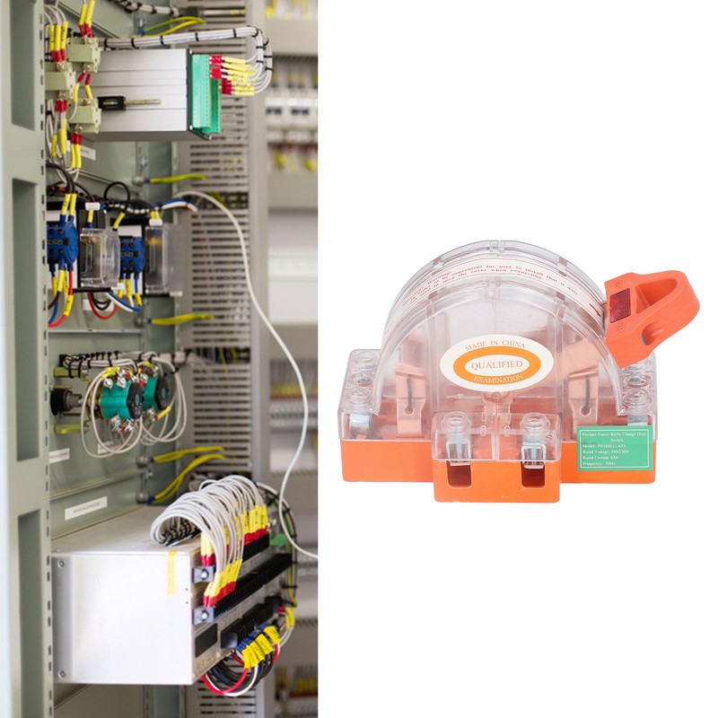 Knife Switch 2P 63A Pure Copper LED Bidirectional Dual Throw