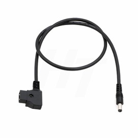 High Flex Video Assist Monitor D-tap P-tap to DC Barrel 5.5 * 2.5mm Power Cable for Blackmagic BMCC 24in