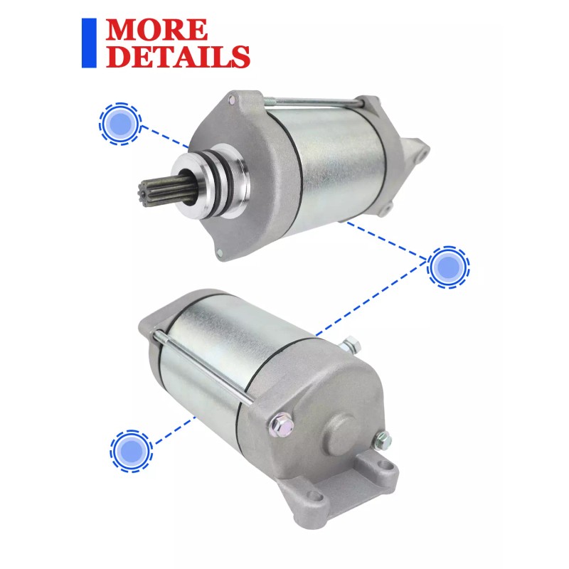 Motorsupermarkets Starter for Polaris Ranger 800 EFI 2010-2014 W/Bendix &