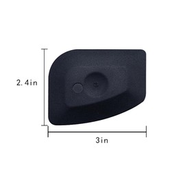 WELANGBN Pan Scraper Dish Scraper Food Scraper Tool Plastic Pot Scraper Kitchen Scraper Grease Scraper Cast Iron Skillet Pan Scraper Tool for Cleaning (5 Pcs, Black)