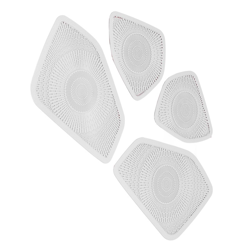 Car Door Speaker Cover Stainless Steel Speaker Grille Trim Replacement