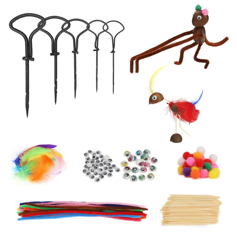 Chestnut Craft Set Metal DIY Children Craft Toy Gift