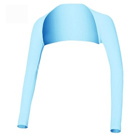 Women's Golf Cooling Shawl Sun Protection Outdoor Arm Sleeve (L, Blue)