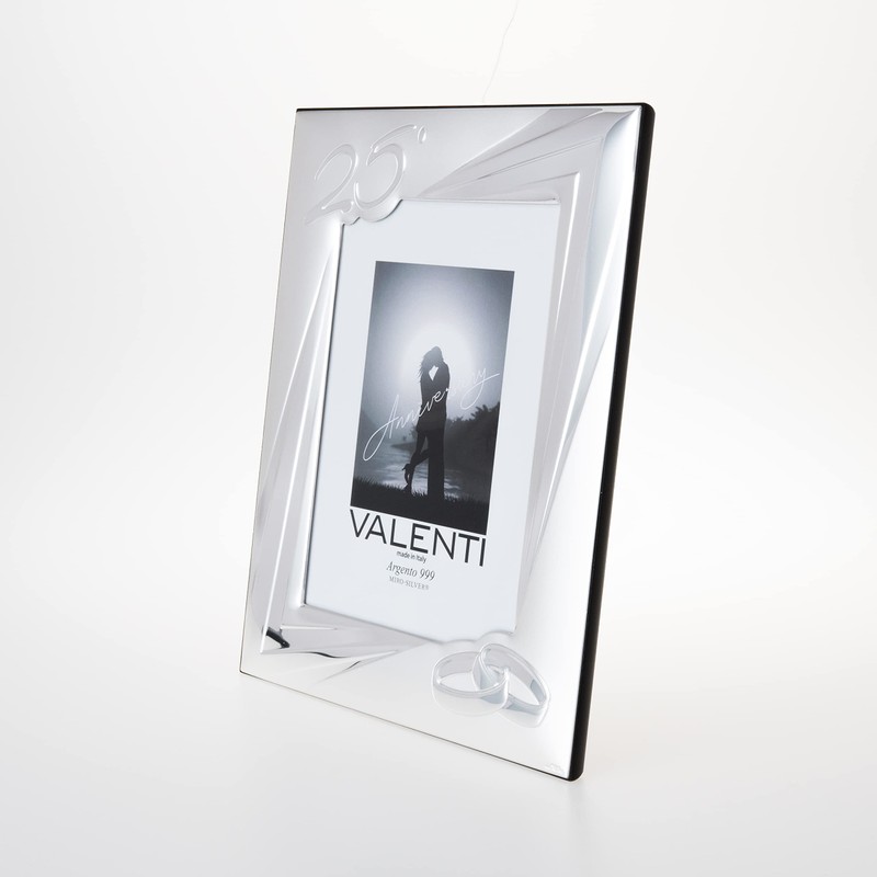 Valenti&Co Silver Photo Frame 5x7 Ideal Silver Wedding Gift -