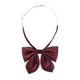 Allegra K School Ribbon, Ribbon Tie, Uniform, Ribbon, Bowtie, Bowtie, Adjustable, Solid Color, For Girls, red (dark red)