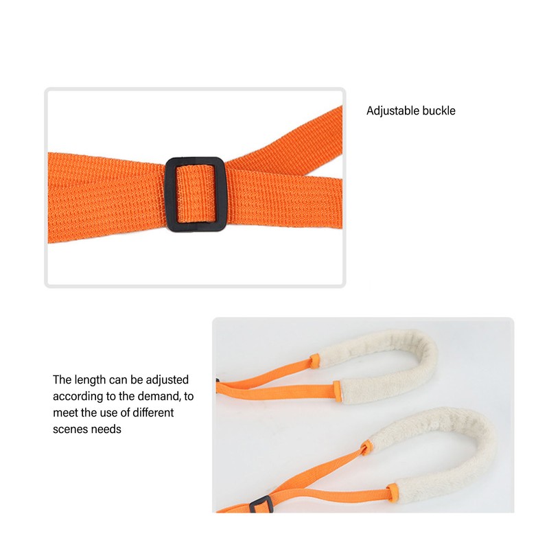 2Pcs Dog Back Legs Support Harness Soft Coral Velvet Adjustable