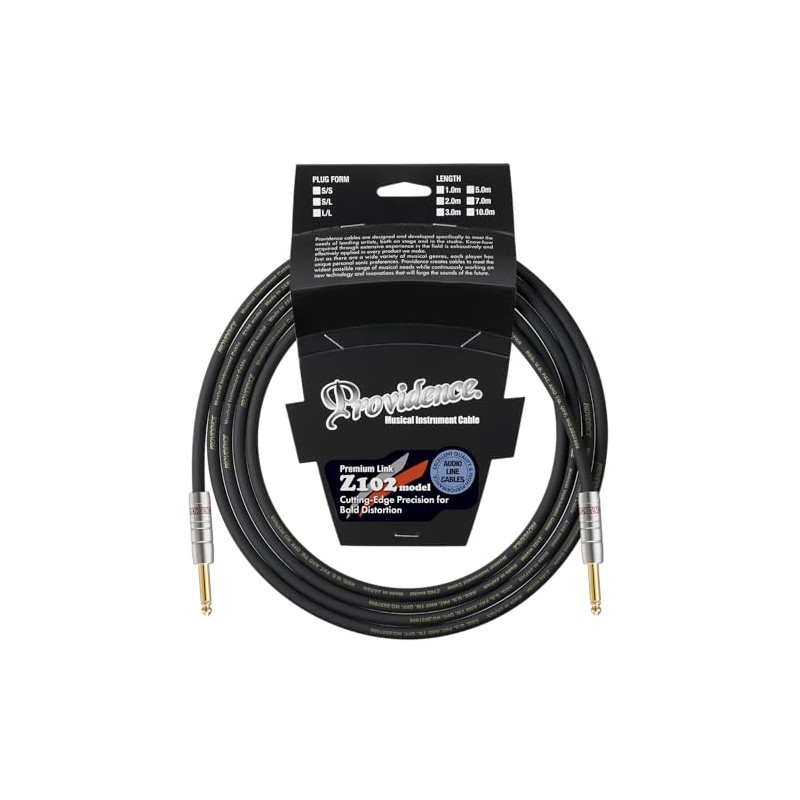 Providence Shielded Cable Z102 2m S/S Plug (Straight/Straight)