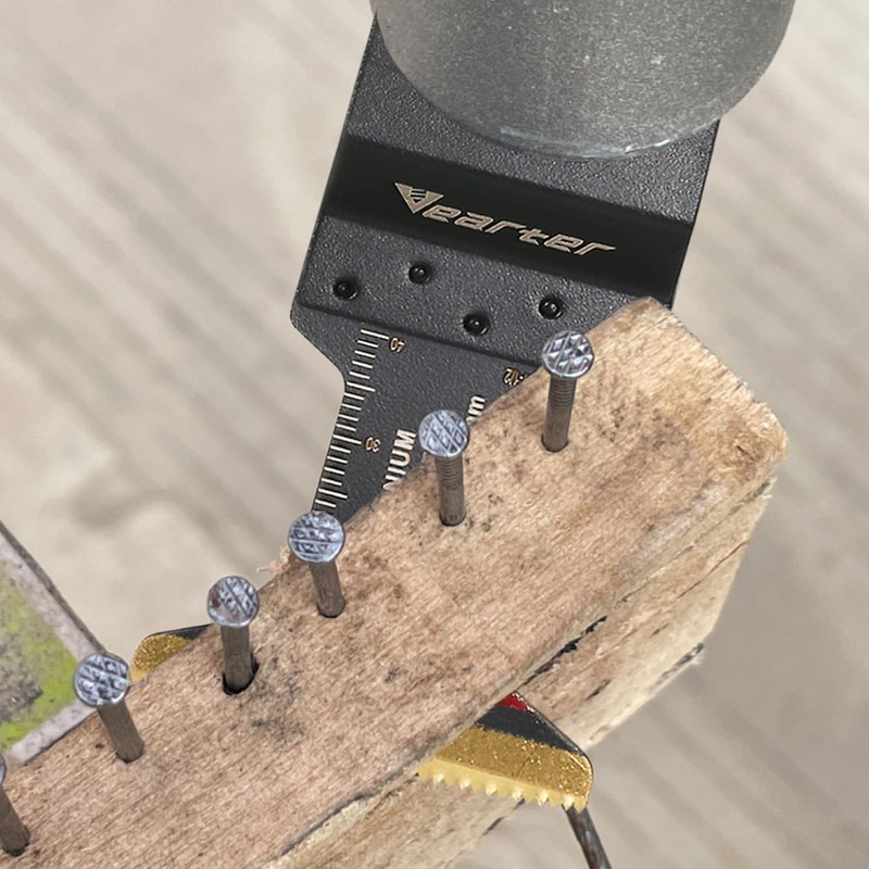 Vearter Bi-Metal Titanium Oscillating Tool Blade 5PCS for Soft Metal,