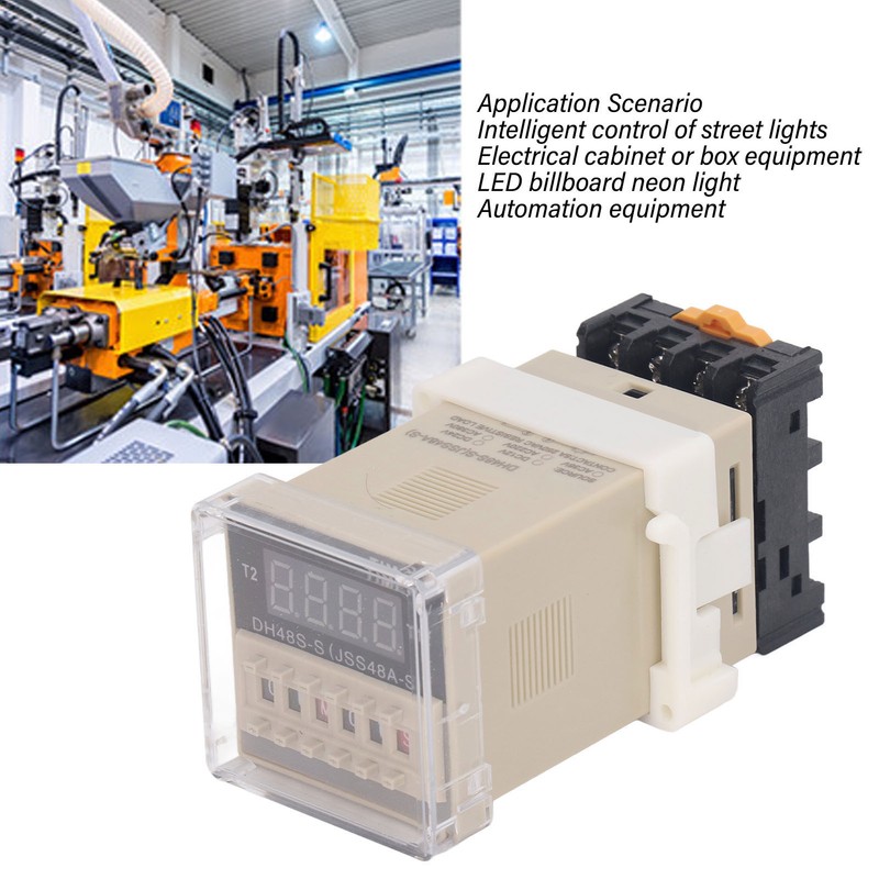 Time Relay 0.1s To 99h Adjustable Digital Cycle Delay Timer