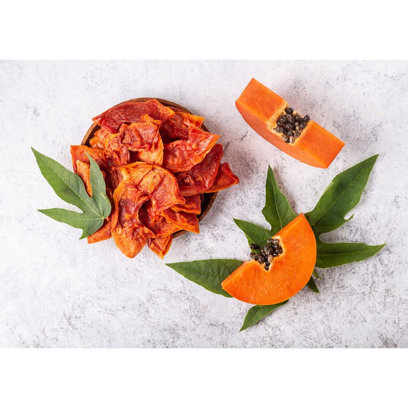 Food to Live Organic Dried Papaya Spears, 8 Ounces Kosher,