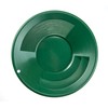 SE 10" Green Plastic Gold Pan with Dual Riffles -