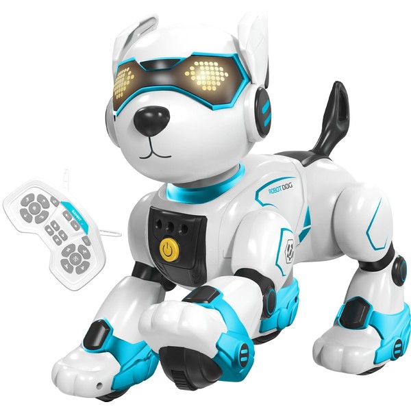 HBUDS Robot Dog Toys for Kids, Remote Control Dog Robot,