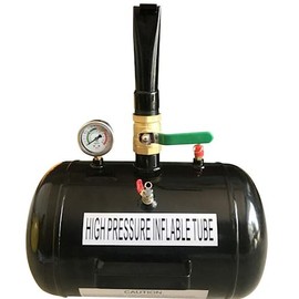 MOTOOS 5 Gallon Compact High Air Bead Seater Tire Inflator Blast for Truck Tractor ATV Tank Heavy Duty, Black